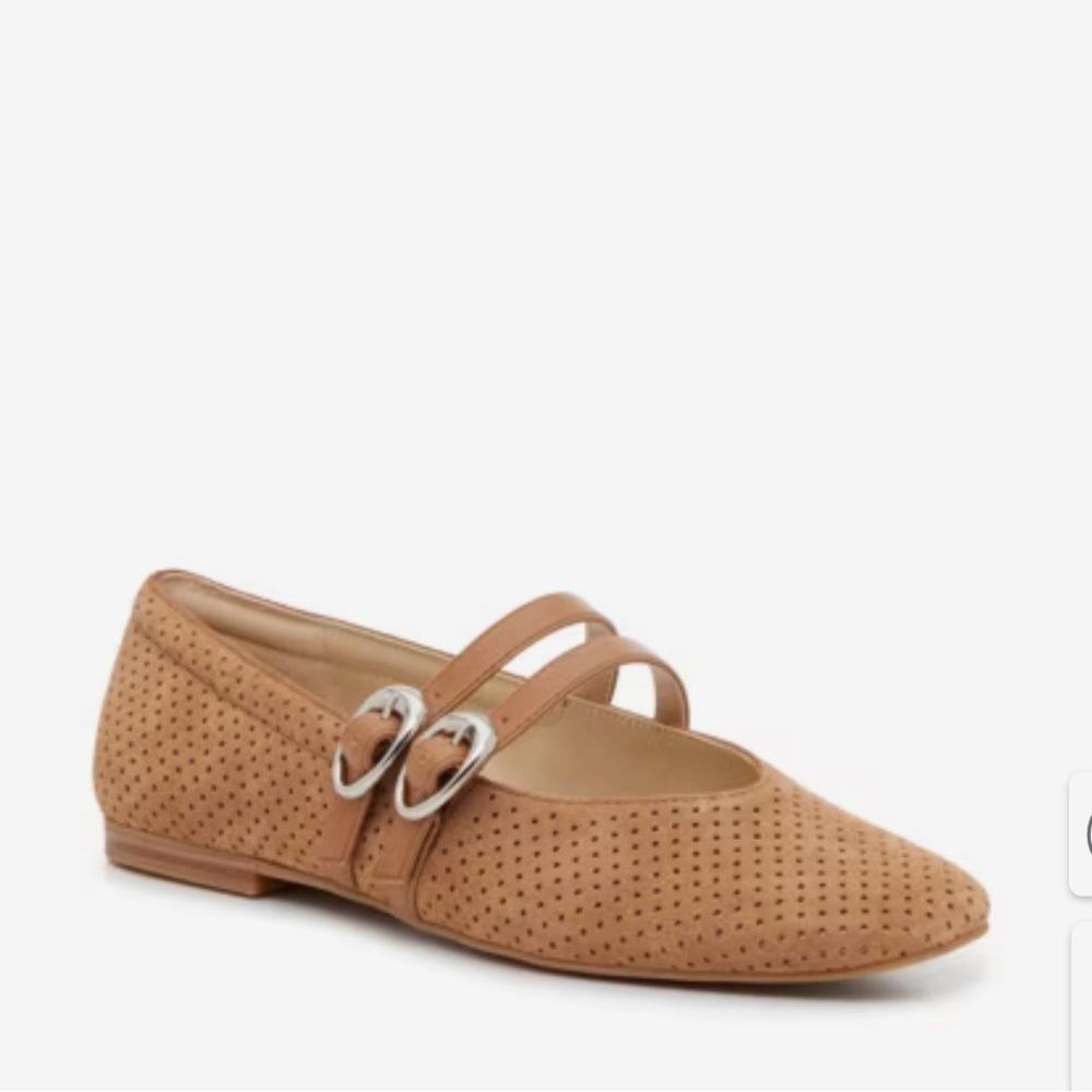 Dolce Vita Tan Perforated Loafers - Picture 2 of 4